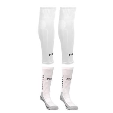 Imagem de Kit Meia Antiderrapante   Canelito Pro Meião Cortado Sem Pé - Finta, B