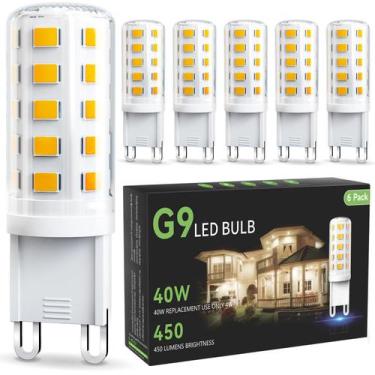 Imagem de Lâmpada LED VOLIVO G9 4W 3000K 450lm 120V, não regulável, pacote com 6