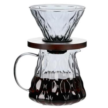 Imagem de Unbreakable - Cafeteira de 650 ml, gotejador de vidro borossilicato resistente ao calor com suporte de filtro, cafeteira manual sem BPA para uso doméstico e no escritório