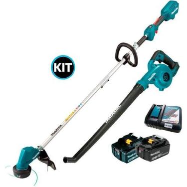 Imagem de Kit Aparador Grama A Bateria 18V Dur192Lz Makita + Soprador