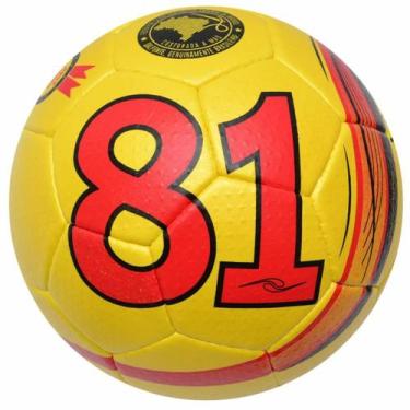 Imagem de Bola Campo Dalponte 81 Star Microfibra Costurada a Mão, Amarelo