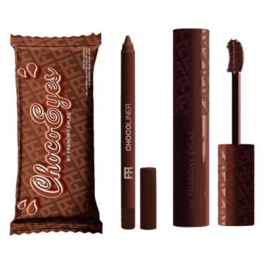 Imagem de Kit Fran Chocoeyes Máscara Cilios Marrom E Lápis Multifuncional - Fran
