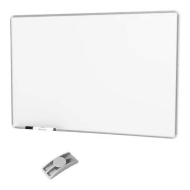 Imagem de 2X Lousa Quadro Branco Alumínio 40X30 + Apagador +4 Canetas