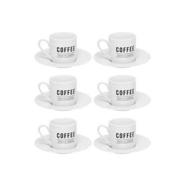 Imagem de Xicara De Cafe Manhattan Branco 80Ml 6Pcs