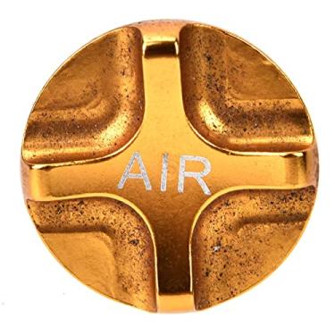 Imagem de Tampa da Válvula do Garfo de Suspensão de Bicicleta, Liga de Alumínio, Acessório de Bicicleta de Tampa da Válvula Aérea, (YELLOW)