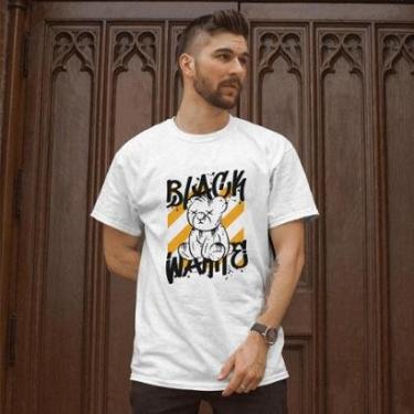 Imagem de Camiseta Masculina Malha Algodão Estampada Casual Bear Black do P ao G1-Masculino