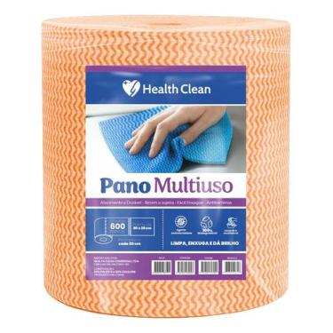Imagem de Pano De Limpeza Multiuso 28x50x300m 600 Panos - Laranja - HEALTH CLEAN