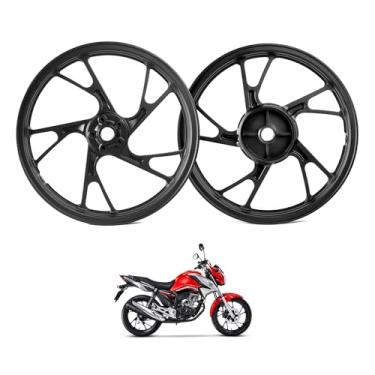 Imagem de Fabreck - Rodas de Liga Leve 18 Polegadas Preto Fosco - CG 150/160 Disco - Rodas de Moto