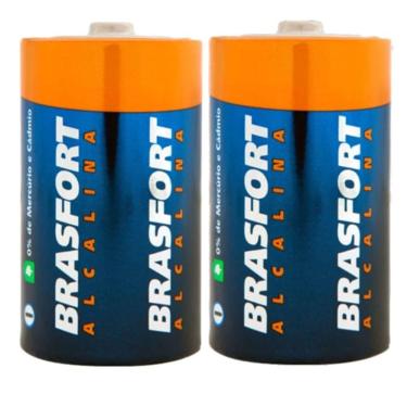 Imagem de Pilha Alcalina Pequena Aa 1,5v Com 2 Unidades - 6301 - Brasfort