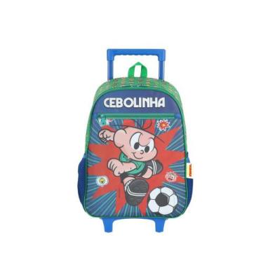 Imagem de Mochila de Rodinhas Turma da Monica Cebolinha - Luxcel, Verde