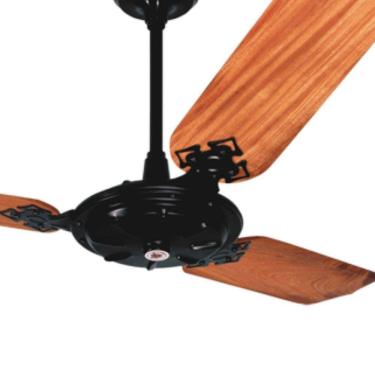 Imagem de Ventilador De Teto Venti-delta New Max 3 Pás Mogno E Preto 220v