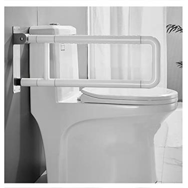Imagem de Barra de apoio para vaso sanitário, corrimão de segurança para banheiro, suporte de vaso sanitário alargado, trilho de suporte de segurança para banheiro para idosos com deficiência