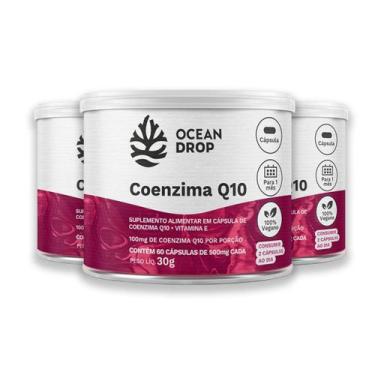 Imagem de Kit 3 Coenzima Q10 e Vit. E Ocean Drop 60 Cápsulas