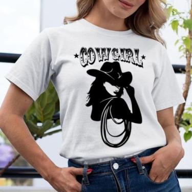 Imagem de Camisa Camiseta country t-shirt "cowgirl coutry" - loja dinka, p