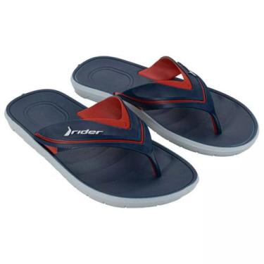 Imagem de Chinelo De Dedo Tira Larga Masculino Free Iii Rider, Azul, 42