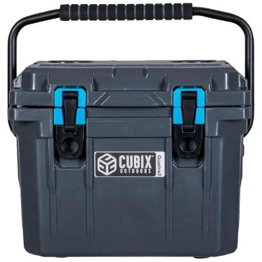 Imagem de Cooler Térmico Portátil 10 Litros com Alça, Cubix Coolest, Cinza