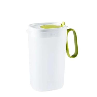 Imagem de Jarro Jarra de água 2, L, recipiente para limonada, chaleira suco, grande jarra plástico para bebidas geladas para chá gelado, leite e muito mais(Green)