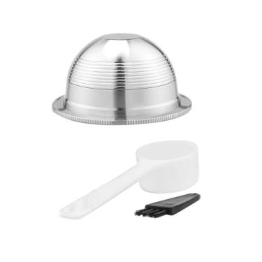 Imagem de Cápsula de café reutilizável recarregável com colher para máquina de café NESPRESSO Vertuoline GCA1