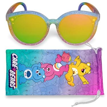Imagem de Sun-Staches Óculos de sol Kids Care Bear elegantes, confortáveis e duráveis com proteção UV para urso com acessórios macios para ursos, estojo de transporte - Acessórios oficiais de ursos carinhosos