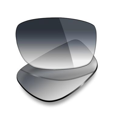 Imagem de Mryok Lentes de reposição UV400 para óculos Oakley Crosslink OX8027 de 53 mm, HD Polarized, proteção UV, resistente a impactos e ajuste perfeito - Cinza degradê