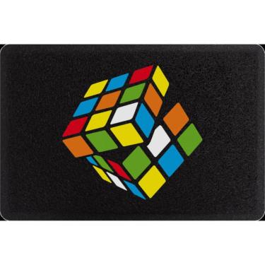 Imagem de Tapete/Capacho Decoração Cubo Mágico