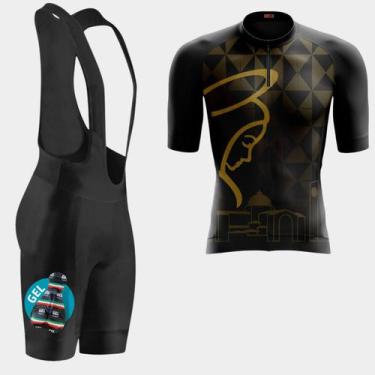 Imagem de Conjunto de Ciclismo Masculino- Camisa Nossa Senhora e Bretelle GEL - 