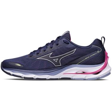 Imagem de Tênis de Corrida Feminino Mizuno Wave Dynasty 5, Azul, 38