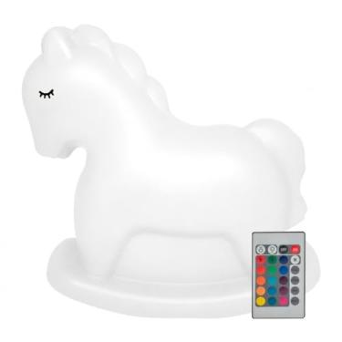 Imagem de Luminária Baby Horse com Controle Remoto, Decorativa, para Quarto Infantil