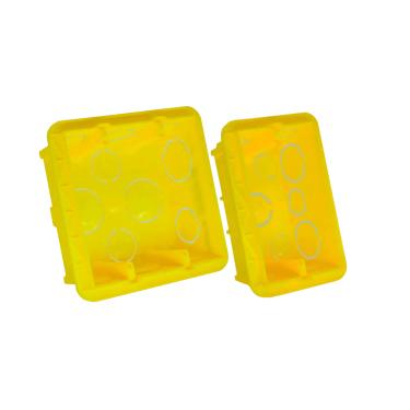 Imagem de Caixa PVC Embutir Amarela – Cemar | 2x4 Cód. 689034