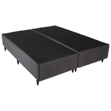 Imagem de Base Cama Box Queen Ortobom 30x158x198cm Ventury, Cinza, Queen