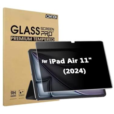 Imagem de DIEBI Protetor de tela de privacidade para Pad Air 27.9 cm 6th(M2) 2024/7th (M3) 2025, película de vidro temperado anti-espião para iPad Air 6/7 1 pacote
