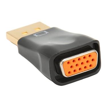 Imagem de SUNGOOYUE Adaptador DisplayPort para VGA, Construção ABS Preta, Conectores Banhados a Ouro, Suporte para Resolução 1080p 60 Hz, Conversor Macho para Fêmea para Monitores de Computador