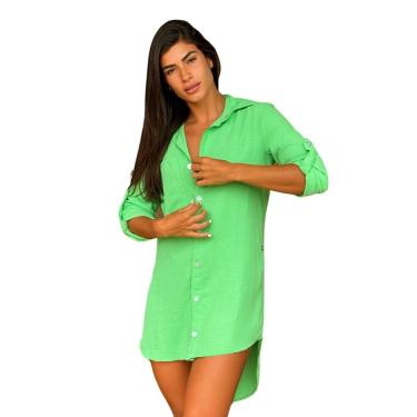 Imagem de SAÍDA DE PRAIA CAMISA/VESTIDO MANGA 3/4-Feminino