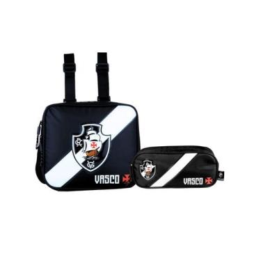 Imagem de Kit Vasco Futebol Lancheira Térmica + Estojo Duplo Original - Xeryus