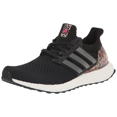 Imagem de adidas Tênis feminino Ultraboost 1.0, Preto/Ferro Metálico/Pulse Magenta, 38