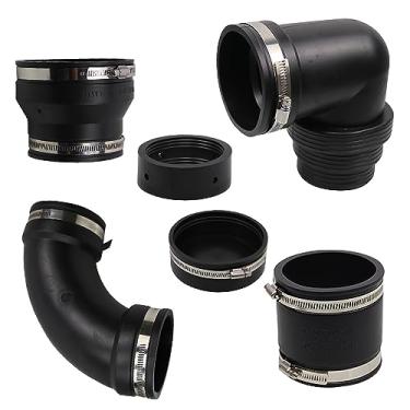 Imagem de Kit de sistema de conexão de encanamento de resíduos de esgoto RV e Camper com adaptadores compatíveis com tubos de PVC de 7,6 cm, conexões de mangueira de esgoto, adaptador de esgoto RV