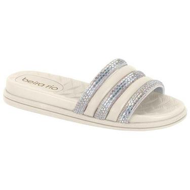 Imagem de Chinelo Feminino Slide Aurora Boreal Branco Off Beira Rio 8528.203-Feminino