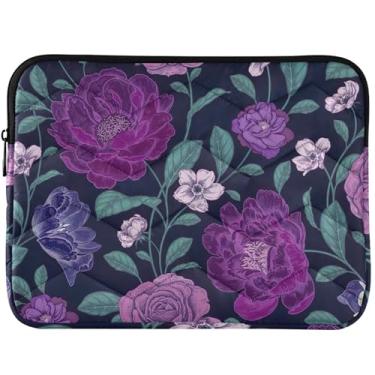 Imagem de Capa protetora vintage floral peônia para notebook para MacBook Air de 13 polegadas, capas e capas universais de 13 a 14 polegadas