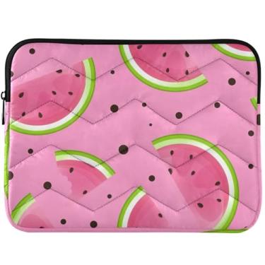 Imagem de Capa protetora para laptop melancia rosa brilhante para MacBook Air 13 polegadas, acessórios de computador universal de 13 a 14 polegadas