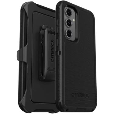 Imagem de OtterBox Capa Samsung Galaxy S24 FE (apenas) - Série Defender - Preta - Clipe de coldre incluído - Robusto e durável - com proteção de porta - Embalagem sem varejo