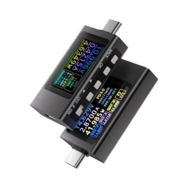Imagem de Testador De Voltagem Tipo-C DC4-30V Com Tela Colorida, Medidor De Potê