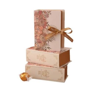 Imagem de Caixas De Presente Em Forma De Livro 5pcs Papelão Com Fita Embalagem P