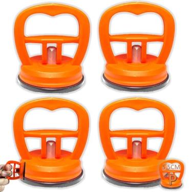 Imagem de Kit 04 Ventosa Sucção Extrator p/Reparo de Amassados, Transporte de Vidros Telas Lisas TAM:P 5,5CM