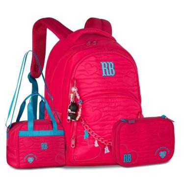 Imagem de Kit Rebecca Bonbon Mochila Escolar com Lancheira e Estojo Box - Clio, 