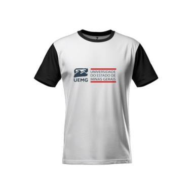 Imagem de Camiseta Universidade Uemg Minas Gerais 100% Algodão, Branco, Preto, X