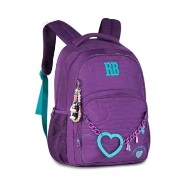 Imagem de Mochila Costas Escolar Rebecca Bonbon Bolsa Feminina RB27010 (Roxo)
