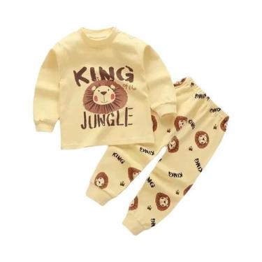Imagem de Conjunto De Pijamas De Algodão Para Meninos E Meninas, Roupas De Dormi