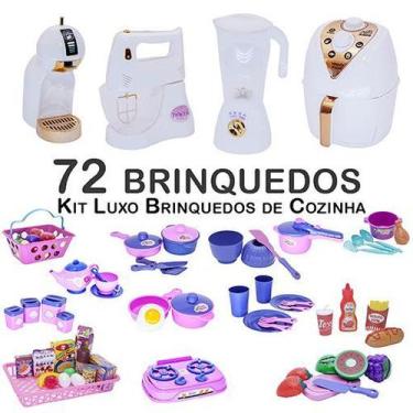 Imagem de Kit Infantil Bule Fue Potes Xícara Panela de Pressão 72p - CLICKCOMPRA