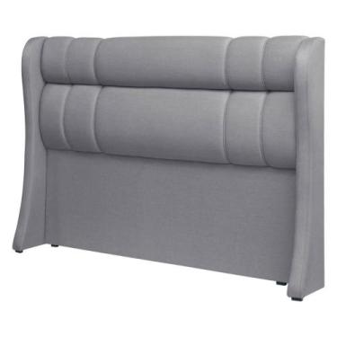 Imagem de Cabeceira Estofada Athenas 152cm para Cama Box Casal Linho - SOFA STOR