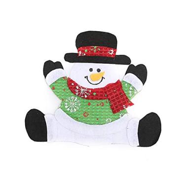 Imagem de Suportes de Talheres Santa Cutlery Pratos Coberturas Doces Decoração Garrafa Vinho Presente Feriados Festivais Decorações para Jantar e Festa